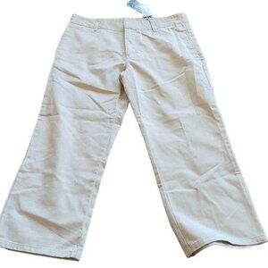 Vintage 90s Size 6 Weather Vane Khaki Capris Pants